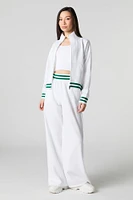 Active Striped Waist Fleece Sweatpant