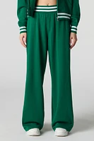 Active Striped Waist Fleece Sweatpant