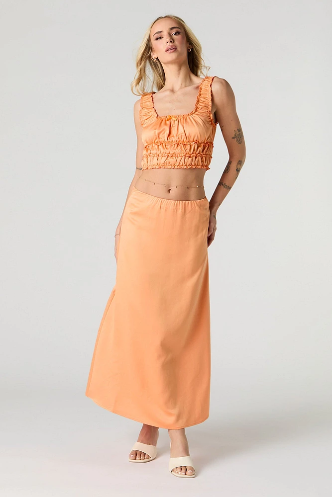 Satin Maxi Skirt