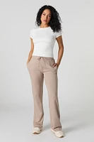 Soft Drawstring Wide Leg Pant