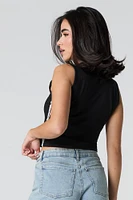 Graphic Cropped Tank