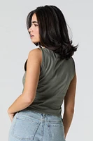 Graphic Cropped Tank