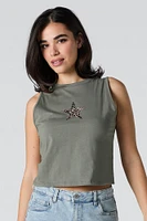 Graphic Cropped Tank