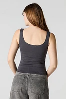 Solid Scoop Neck Tank