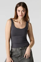 Solid Scoop Neck Tank