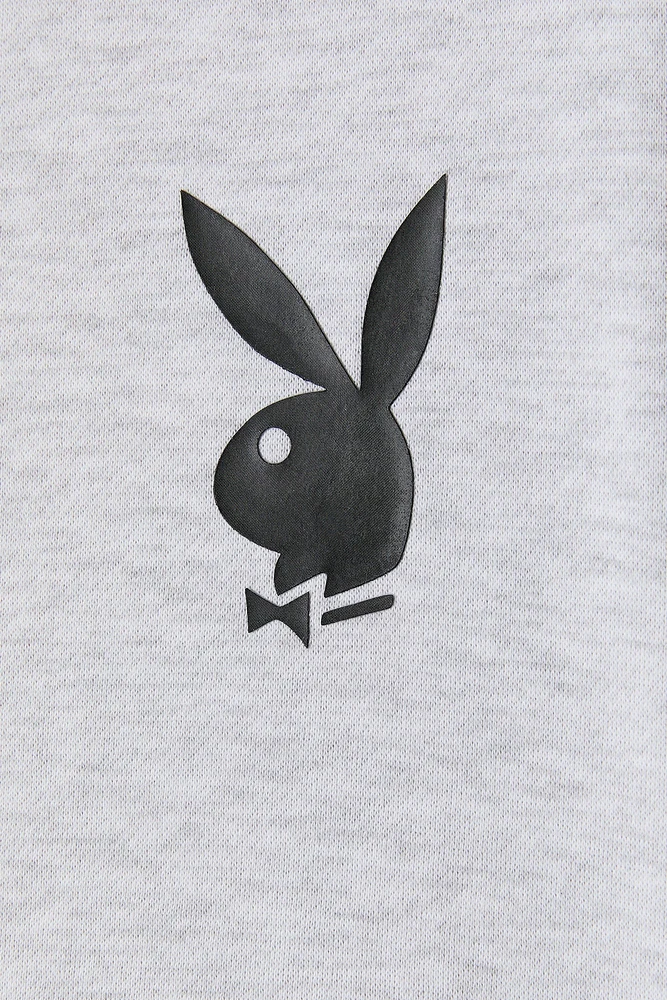 Playboy Oversized Graphic Fleece Sweatshirt