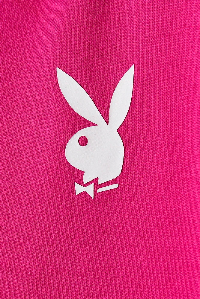 Playboy Oversized Graphic Fleece Sweatshirt