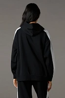 Playboy Oversized Embroidered Colourblock Fleece Hoodie