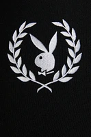 Playboy Oversized Embroidered Colourblock Fleece Hoodie