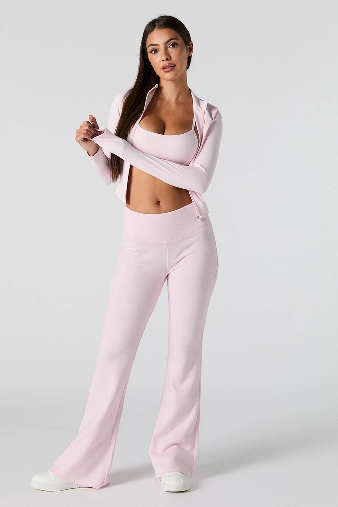 Pantalon en molleton évasé