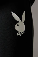 Pantalon en molleton jambe évasée à imprimé Playboy