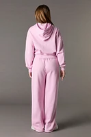 Pantalon en molleton à jambe large et imprimé Playboy