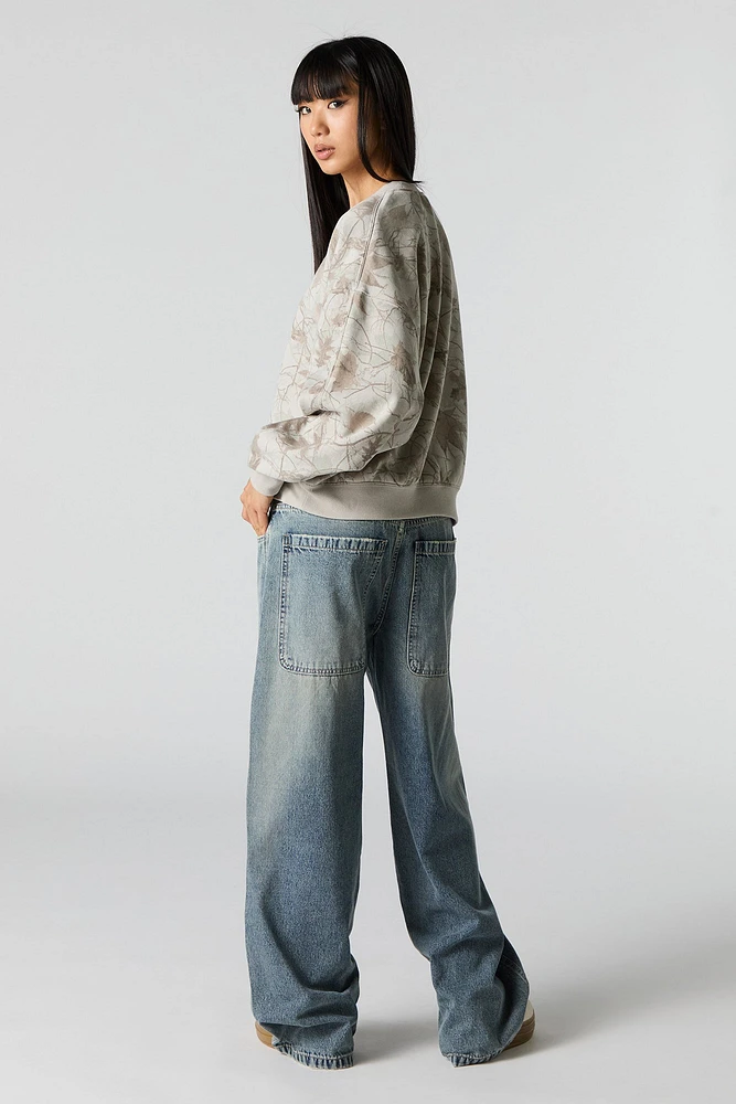 Jean ample à taille basse