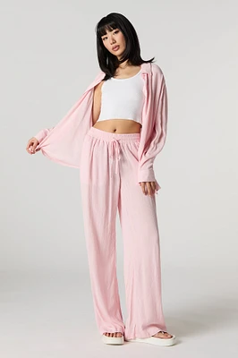 Pantalon fluide à jambe large
