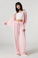 Pantalon fluide à jambe large