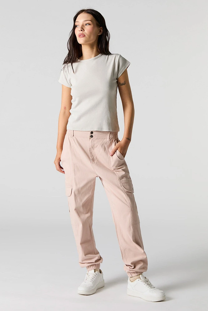 Jogger cargo avec patte de boutonnage double