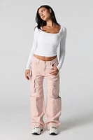 Pantalon cargo baggy à multiples poches