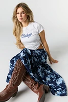 Jupe maxi volantée