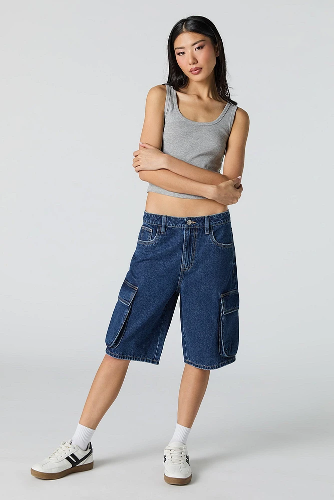 Jort cargo en denim