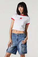 Denim Cargo Jort