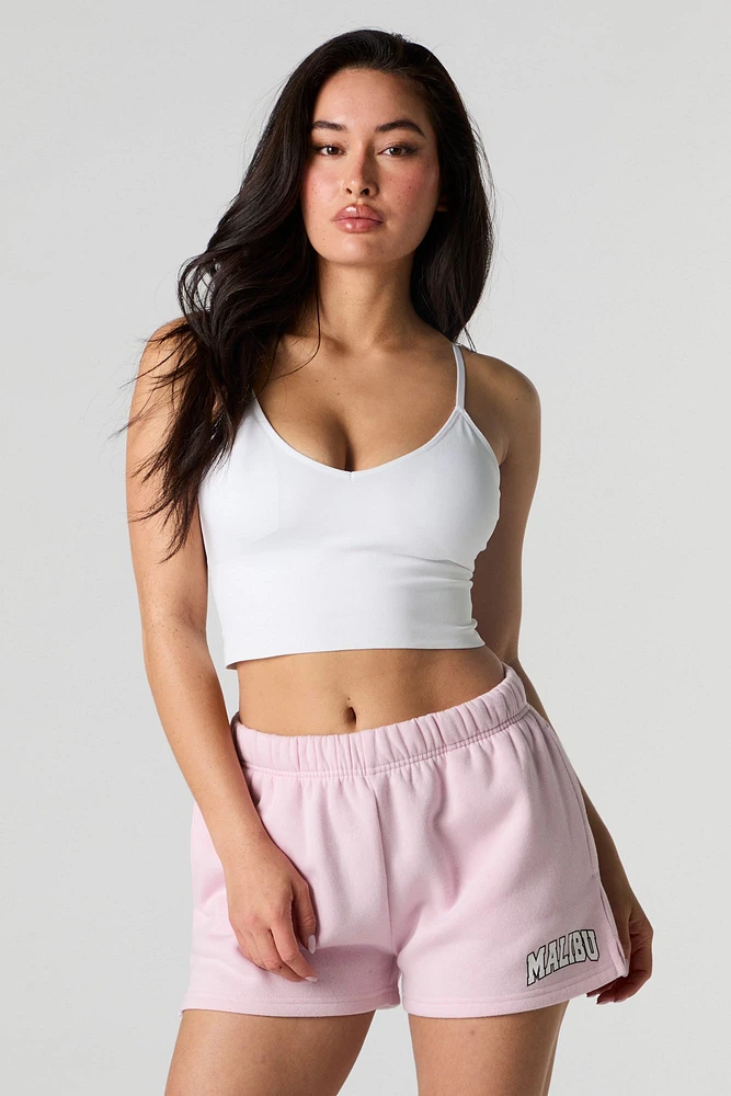Graphic Fleece Short