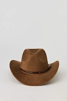 Chapeau de cowboy clouté avec boucle