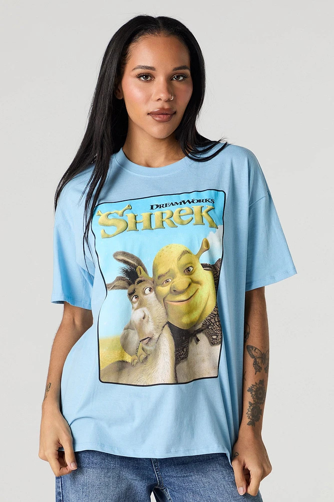 T-shirt de coupe garçonne à imprimé Shrek