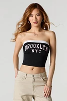 Graphic Contrast Tube Top