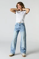 Curvy Stretch Wide Leg Jean