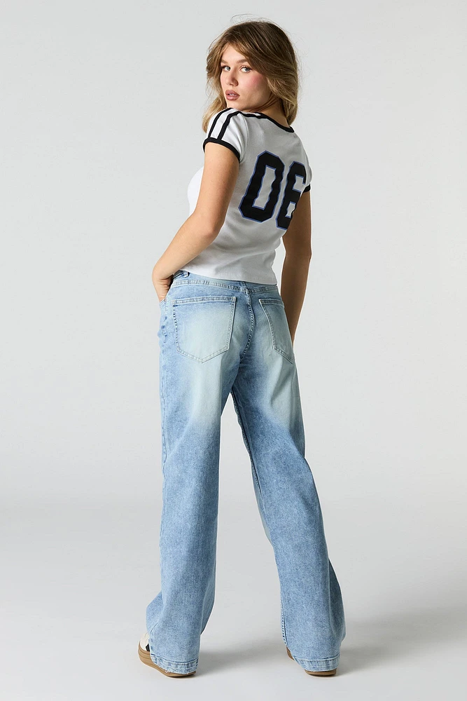 Curvy Stretch Wide Leg Jean