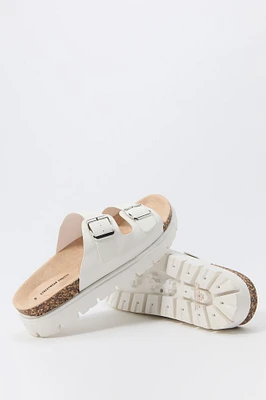 Buckled Platform Cork Sandal