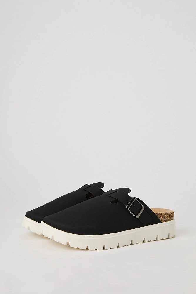 Platform Buckle Clog