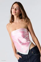 Écharpe en satin à imprimé Barbie™
