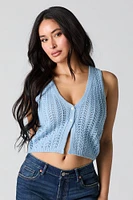 Crochet Knit Vest