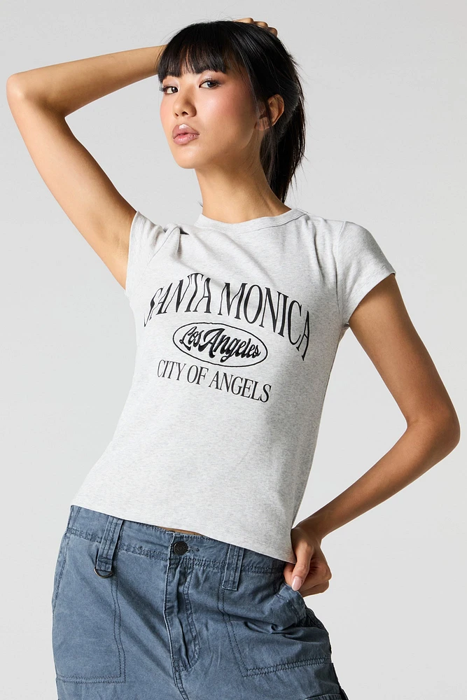 Embroidered Fitted T-Shirt