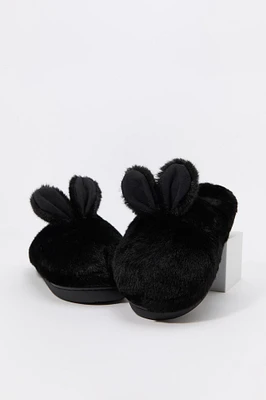 Faux Fur Bunny Slippers