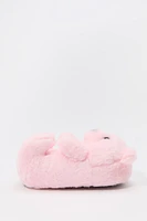 Faux Fur 3D Bear Slippers