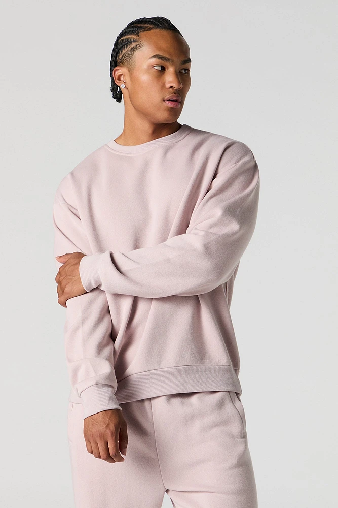 Solid Fleece Sweatshirt