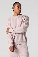 Solid Fleece Sweatshirt
