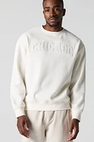 City Embossed Fleece Sweatshirt