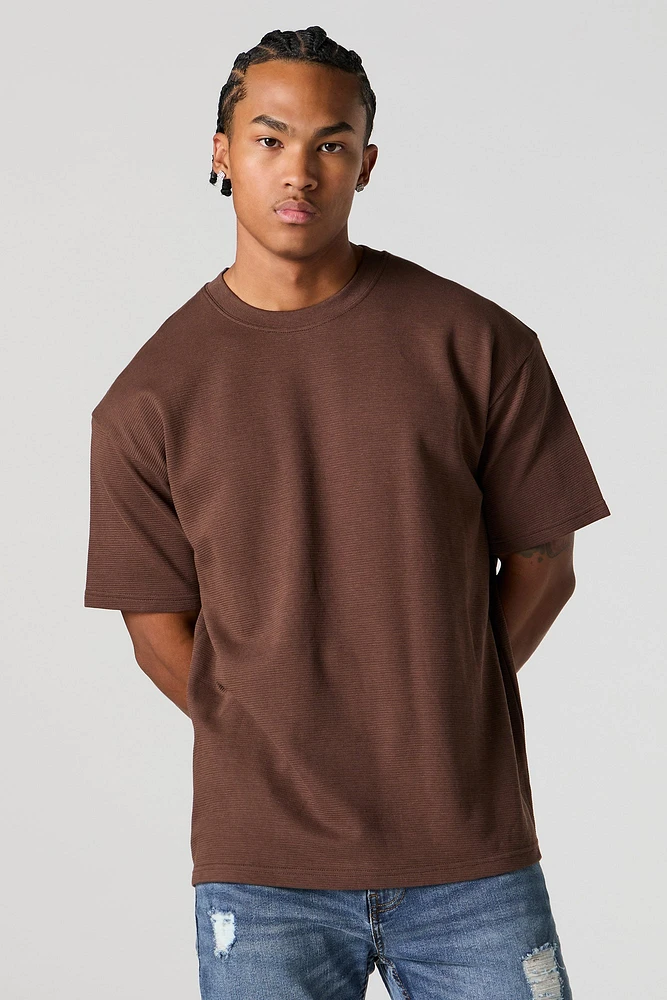 Solid Knit Relaxed T-Shirt