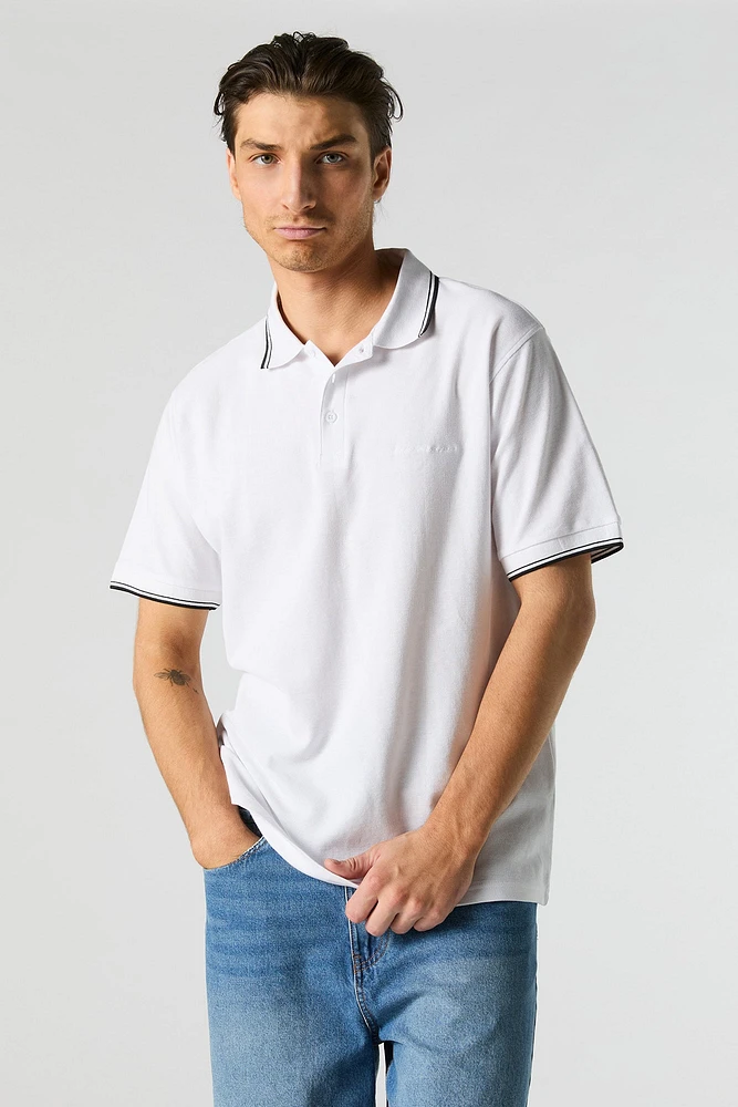 Polo avec motif brodé