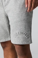 Short en molleton avec motif City embossé