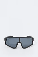 Black Soft Touch Shield Sunglasses