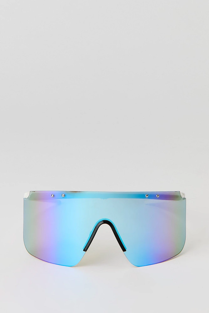 Rimless Shield Sunglasses