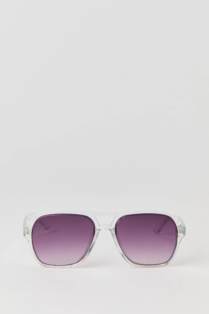 Thick Aviator Sunglasses