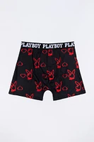 Playboy Heart Print Boxer Brief