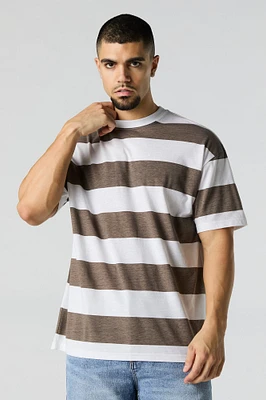 T-shirt décontracté rayé