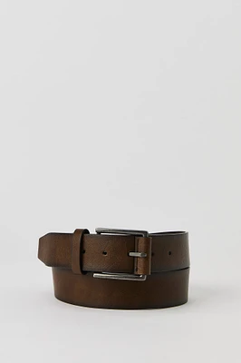 Brown Faux Leather Belt