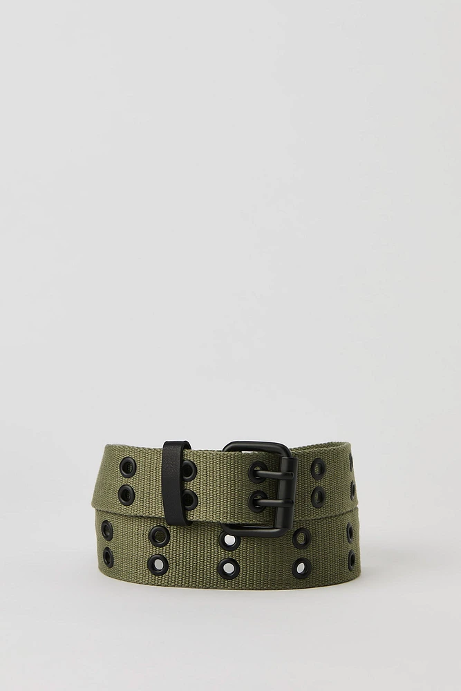 Double Grommet Canvas Belt